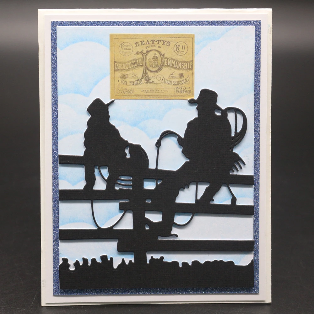 Вырубные металлические штампы лучший друг трафареты DIY Свадебный Рождественский