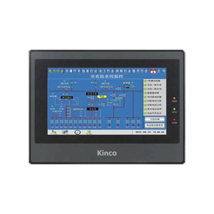 MT4414TE-CAN: 7-дюймовая панель сенсорного экрана Kinco HMI, стандартная Ethernet с кабелем программирования и программным обеспечением, быстрая доставка