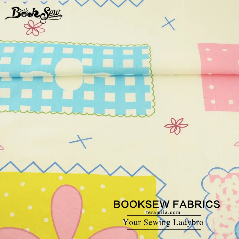 Домашний текстиль booksew хлопковая саржевая ткань цветочный дизайн мягкая