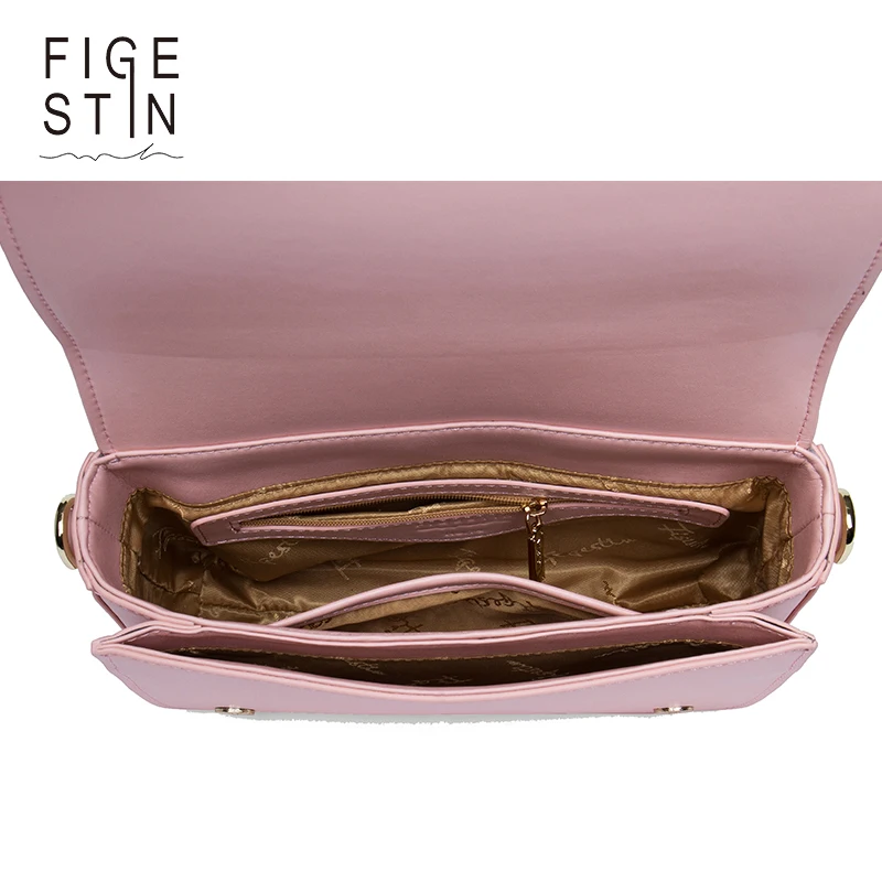 FIGESTIN женские Сумки На Ремне Мода Розовый Чехол Молнии Небольшой Лоскут Роскошные