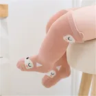 Гольфы для новорожденных с мультяшным принтом животных, детские, противоскользящие гетры с милым мультяшным котом, теплые длинные гетры для младенцев