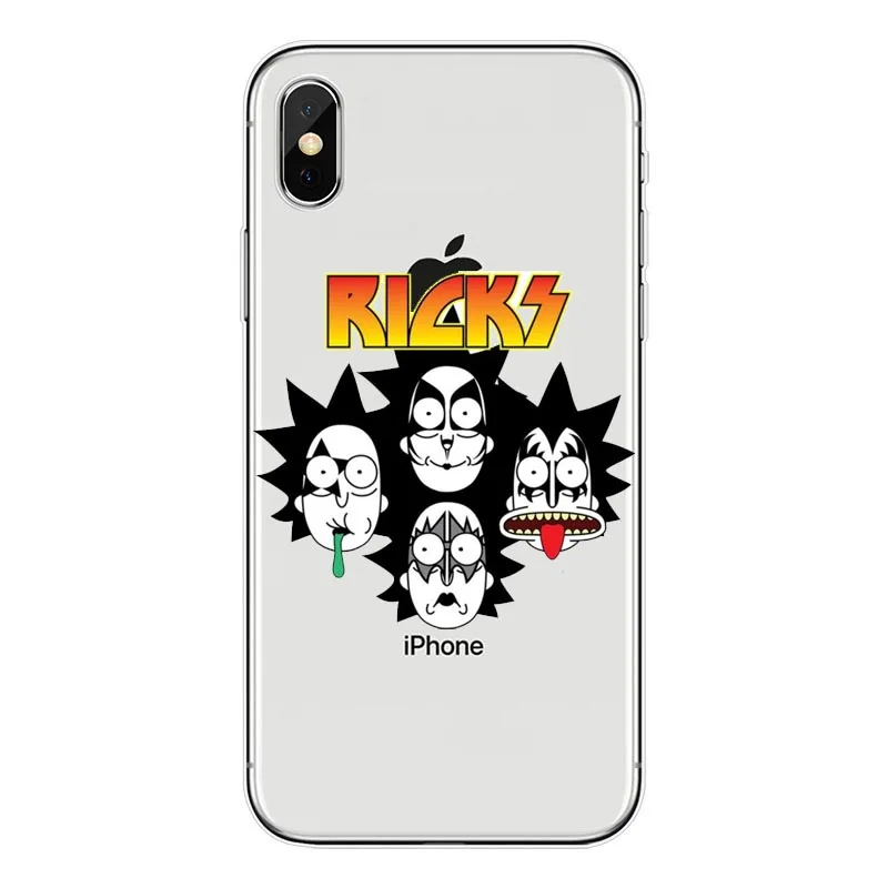 Забавный чехол для телефона с мультипликационным комиксом Рик и Морти iPhone XS Max XR 6