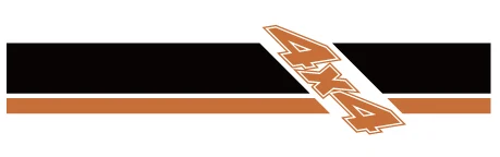 gloss orange black Автомобильные аксессуары, модифицированные наклейки, 4 шт., полоски, графические винилы, звукосниматели, защищают от царапин, наклейки на заказ для TOYOTA HILUX VIGO REVO - Название цвета: gloss orange black