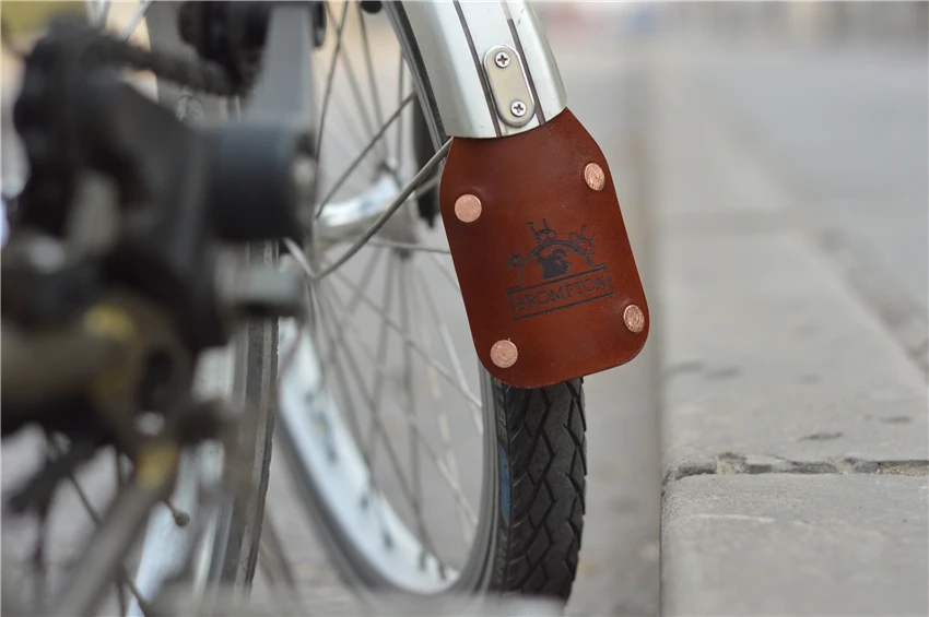 TWTOPSE, ручная работа, подгонянное, модернизированное, кожаное крыло, крыло для Brompton, складной велосипед, велосипедные крылья, брызговик, водонепроницаемая часть