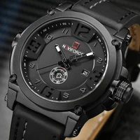 2021 new fashion mens sports watches naviforce military quartz wrist watch men leather waterproof clock male relogio masculino