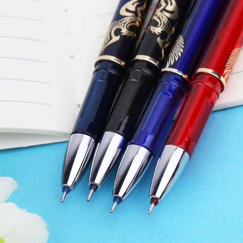 

0.38mm Cute Pen 0.38mm Erasable Gel Pen With Blue Red Black Refills Office Stusent School Stationery