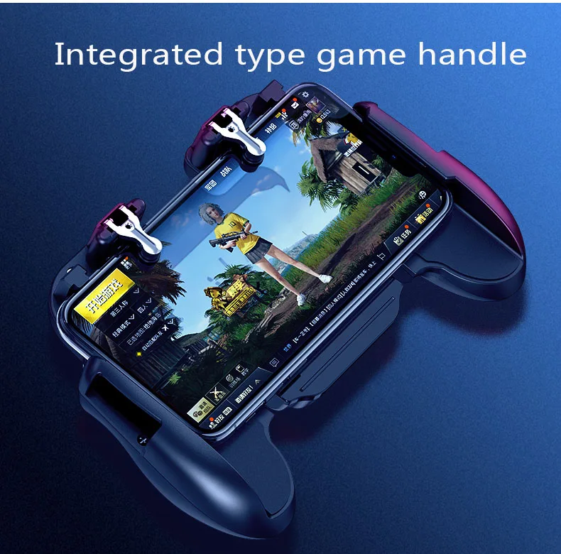 Мобильная игровая ручка интегрированный игровой триггер L1R1 Shooter Fire Button trigger тепловыделение телефона держатель для ножей Out/PUBG