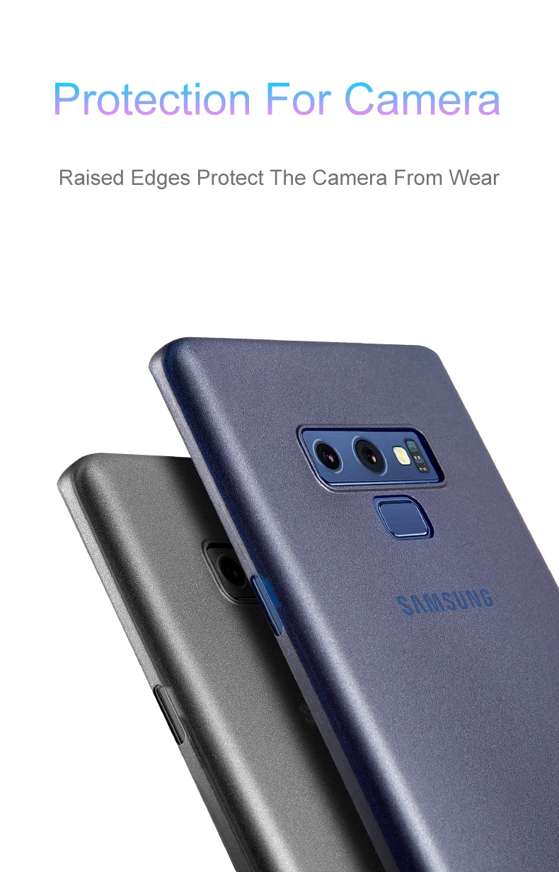 0,3 мм ультра тонкий чехол для телефона samsung Galaxy S8 S9 Plus Note 8 9 матовая прозрачная жесткая полная крышка тонкий чехол для телефона