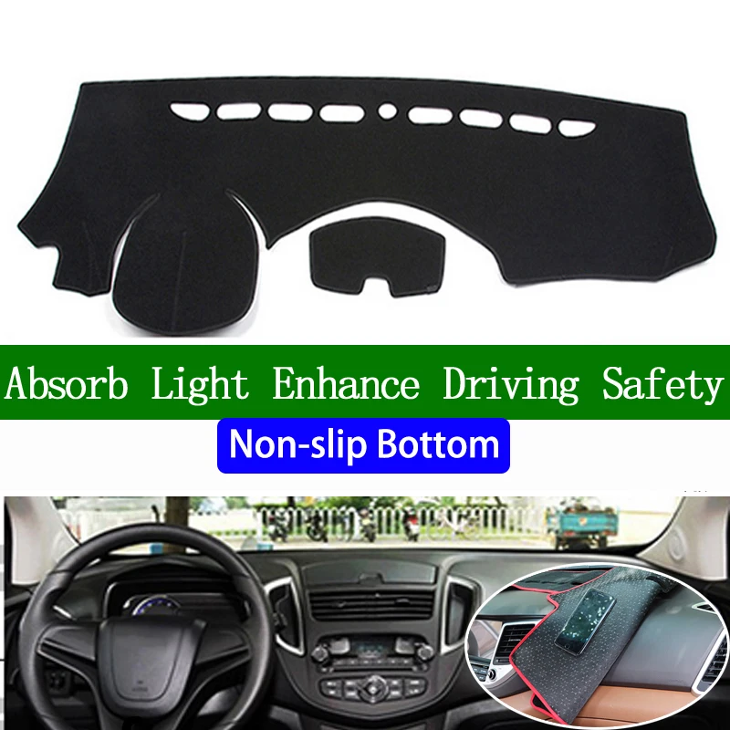 

For Chevrolet Trax 2014 2015 2016 Non-slip Bottom Dashboard Cover Car Decals Car Stickers Interior Car Accessories