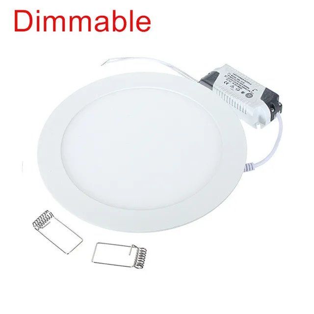 

LED Downlight 4W 6W 9W 12W 15W 25W Round Ultrathin SMD 2835 Power Driver Ceiling Panel Lights Cool/Natural/Warm White Dimmable