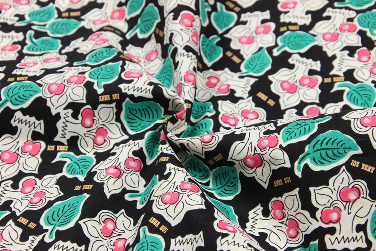 half meter cotton plain pulp fabric gilt flower pure cotton handmade DIY patchwork bag cloth B47
