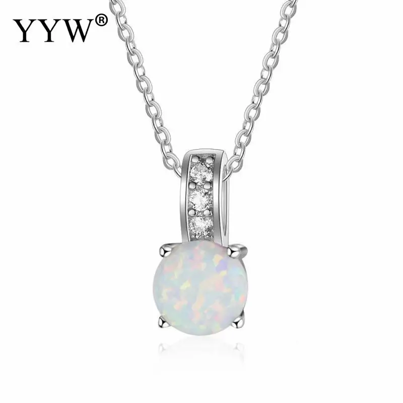 

Ожерелье из серебра 925 пробы, Корейская овальная цепочка с опалом стразы, 6x13 мм на нити около 16 дюймов