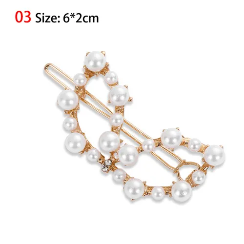 style L-03 1 шт., модные женские заколки для волос с листьями и перьями, металлические геометрические шпильки, заколка для волос, украшение для волос, вечерние аксессуары для волос - Цвет: style L-03