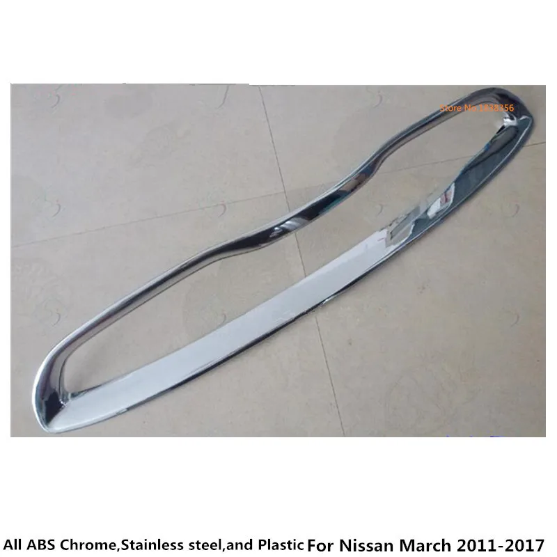Для Nissan March 2011 2012 2013 2014 2015 2016 2017 крышка автомобиля ABS Хромированная Отделка