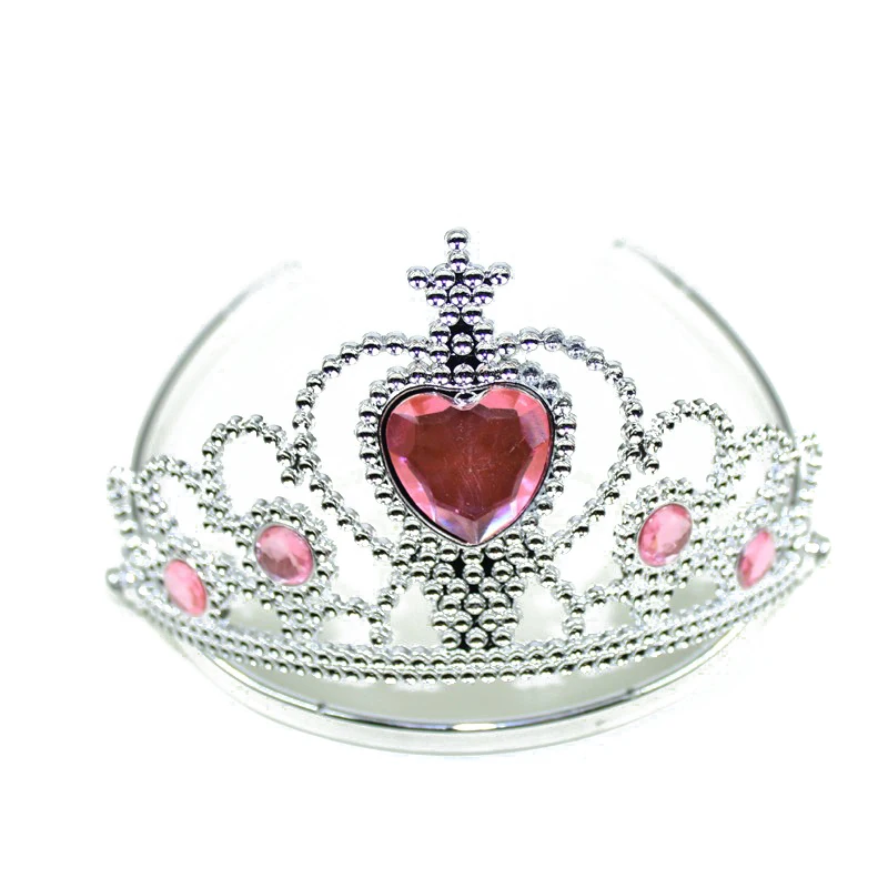 Милые розовые сказочные пластиковые короны на день рождения повязка голову