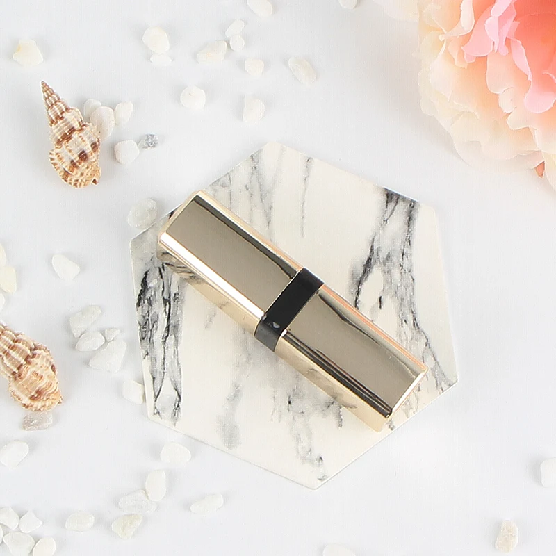 Золотой роскошный пустой тюбик для губной помады 12 1 мм тюбики бальзама губ