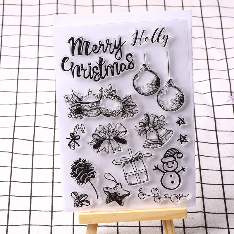 Модные прозрачные штампы силиконовые Прозрачный штамп печать для карт