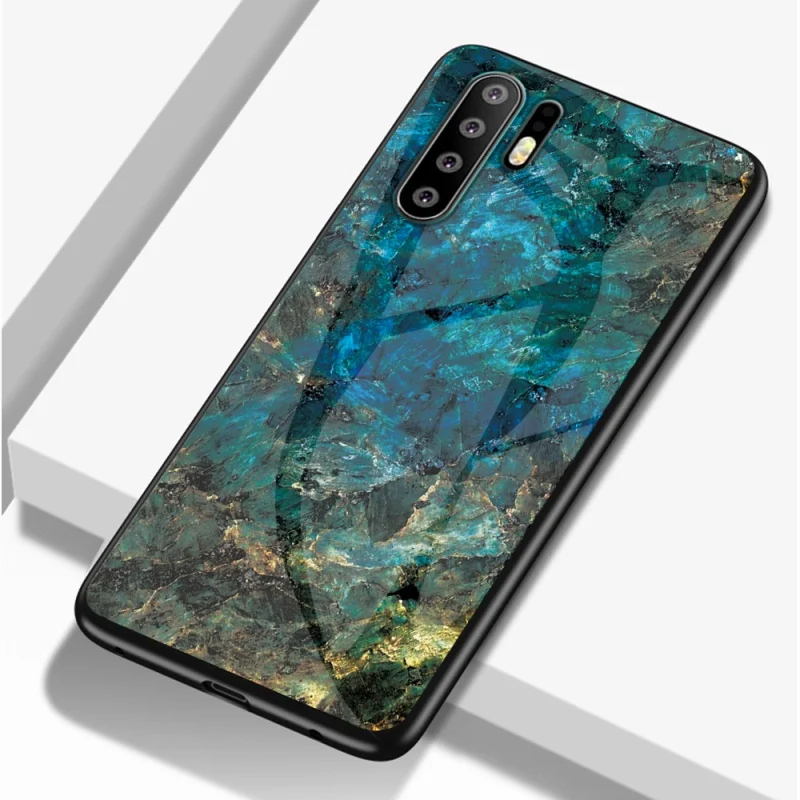 Мраморный чехол для телефона huawei P30 Pro Lite из закаленного стекла задняя крышка Fundas