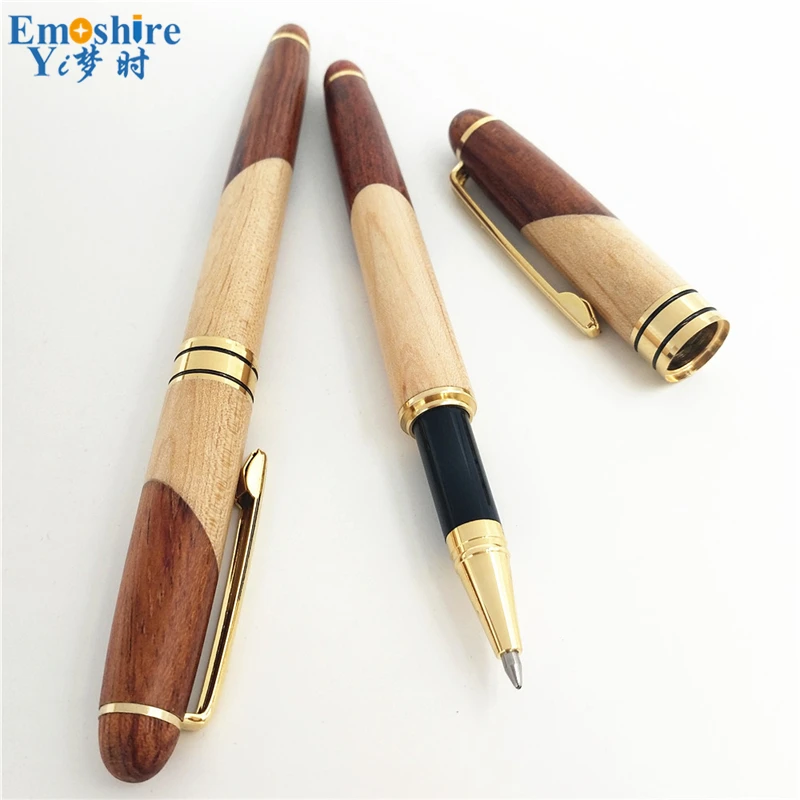 Деревянная шариковая ручка уникального дизайна металлические стержни фирменные
