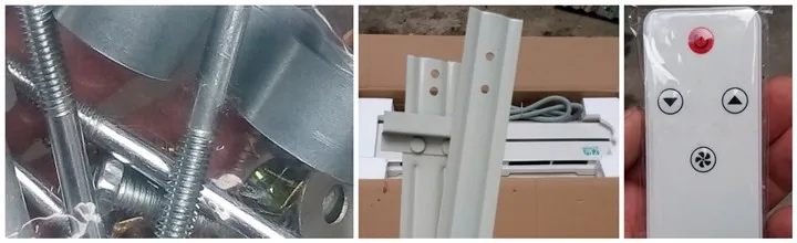 Белый Авто кондиционер воздуха a/c настенный Испарительный агрегат с медной основной трубкой для инженерного грузовика тяжелый малотоннажный грузовик