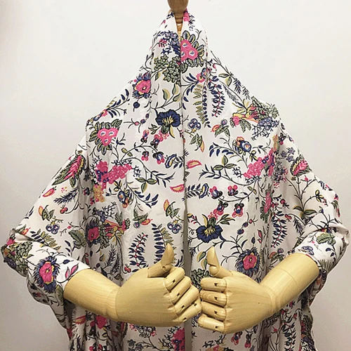 Шелковая ткань с цветочным принтом в западном стиле SCDC980|Ткань| |