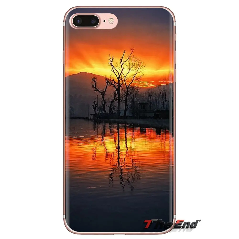 Для Huawei G7 G8 P7 P8 P9 P10 P20 P30 Lite Mini Pro P Smart Plus 2017 2018 2019 телефон корпус горный Озеро Закат