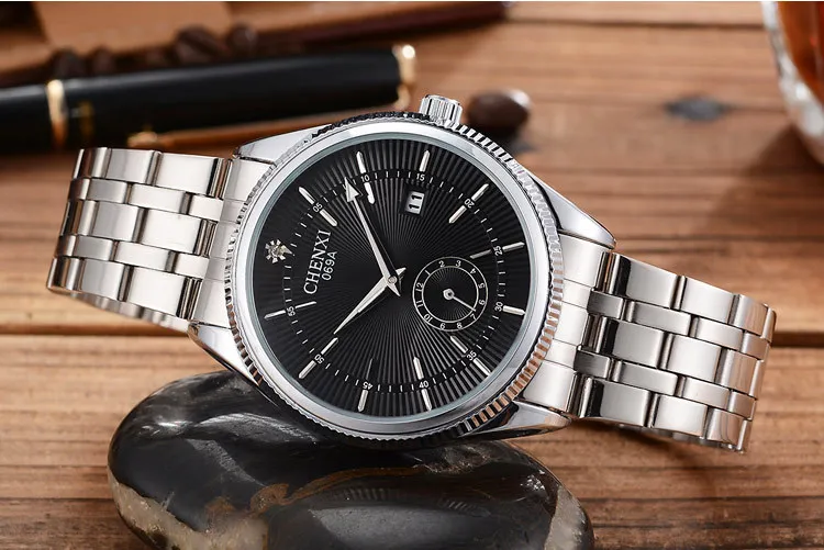 Маленький циферблат может работать Топ бренд CHENXI простые мужские деловые часы