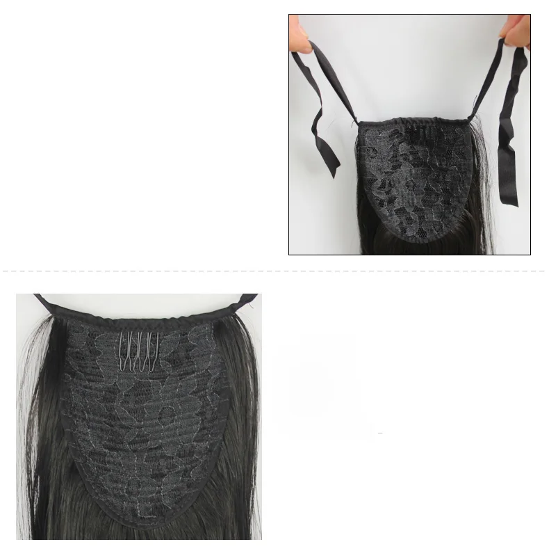 MUMUPI длинные заколка для хвоста в синтетический конский хвост парик завернутый