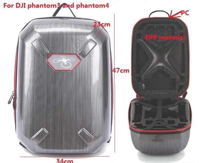 1 шт. бесплатная доставка по электронной почте Сумка Рюкзак phantom 3 в твердом