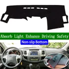 Для Toyota Hilux SW4 Fortuner 2005 2006 2007 2008-2014 нескользящая Нижняя крышка приборной панели автомобильные наклейки аксессуары для интерьера автомобиля