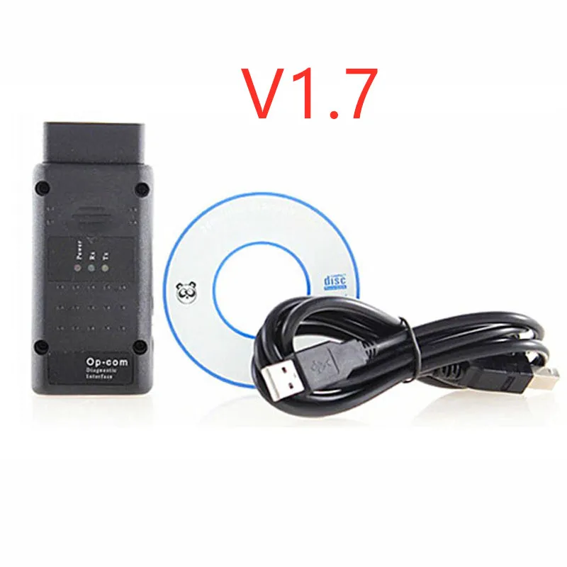 OPCOM V1.99 прошивки OBD2 Диагностический кабель для оne автомобилей OP COM V 1,99 программное обеспечение V OP-COM подключению Can-Шины диагностический Интерфейс - Цвет: v1.7