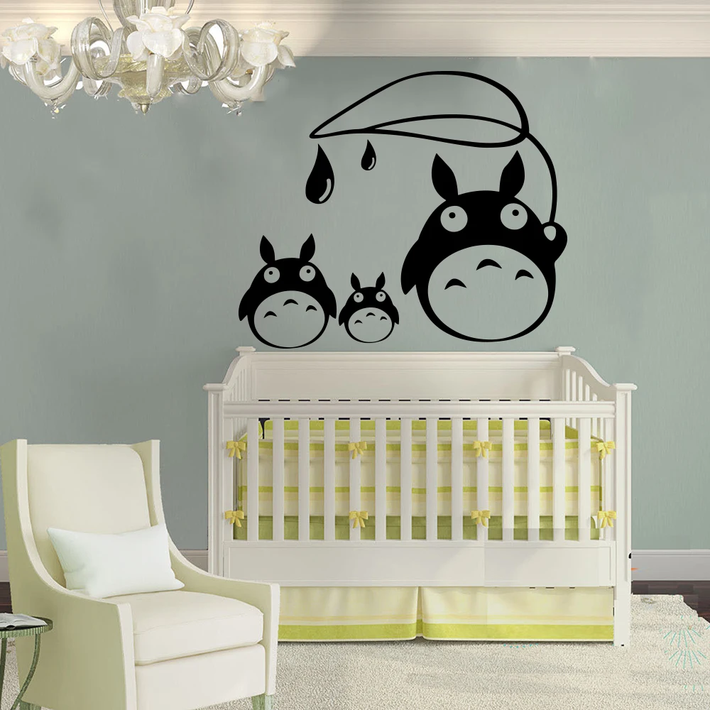 Мультяшный Мой сосед Тоторо настенная наклейка детская комната японская