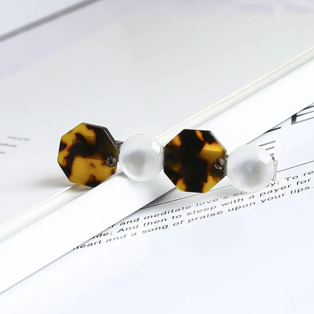 

1 pc Korea acetic acid leopard hairpin female sweet bangs clip side clip tiara hairpin Hair Styling tools drop shipping