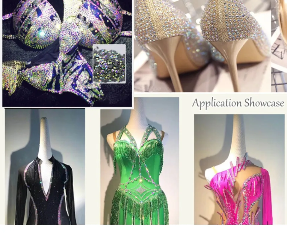 Кристаллы стеклянные бусины DMC SS6 SS10 SS16 SS20 SS30 клей-обратно стразы горячей фиксации одежды декоративные стразы для одежды