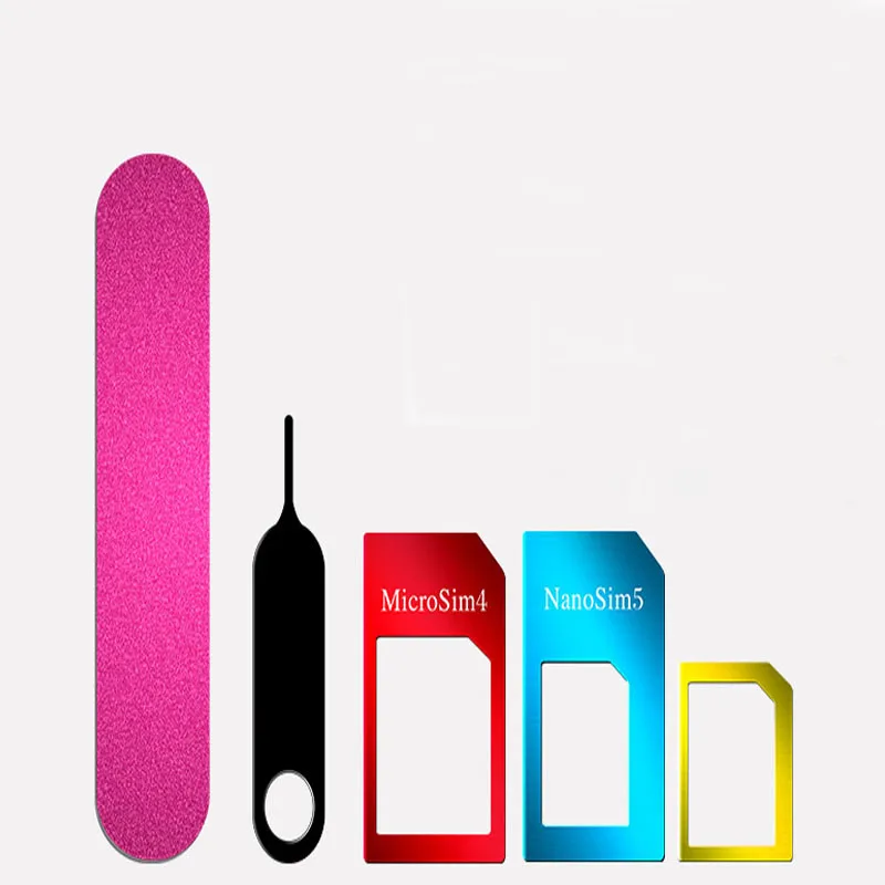 50 шт в наборе 5 in1 адаптер сим карты для iPhone нано Комплект полный мобильного