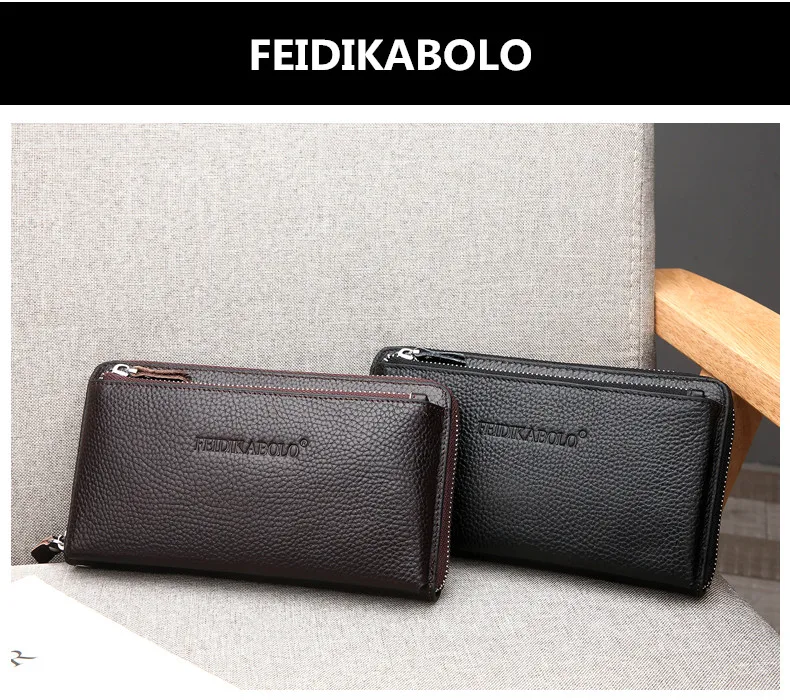 FEIDIKABOLO, роскошные мужские кошельки, натуральная кожа, мужской кошелек, мужской клатч, кошельки, Carteiras Billeteras Mujer, кошельки, Удобные сумки для мужчин