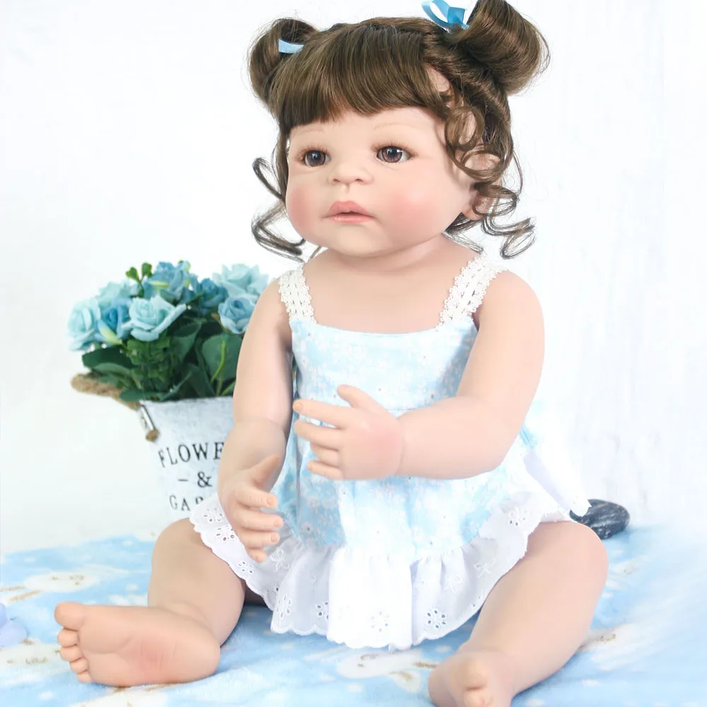 

55cm Girls Princess Doll real full Silicone Doll Reborn Baby Dolls Lifelike hard Vinyl Girl Toddler Dolls Toys for Children gift