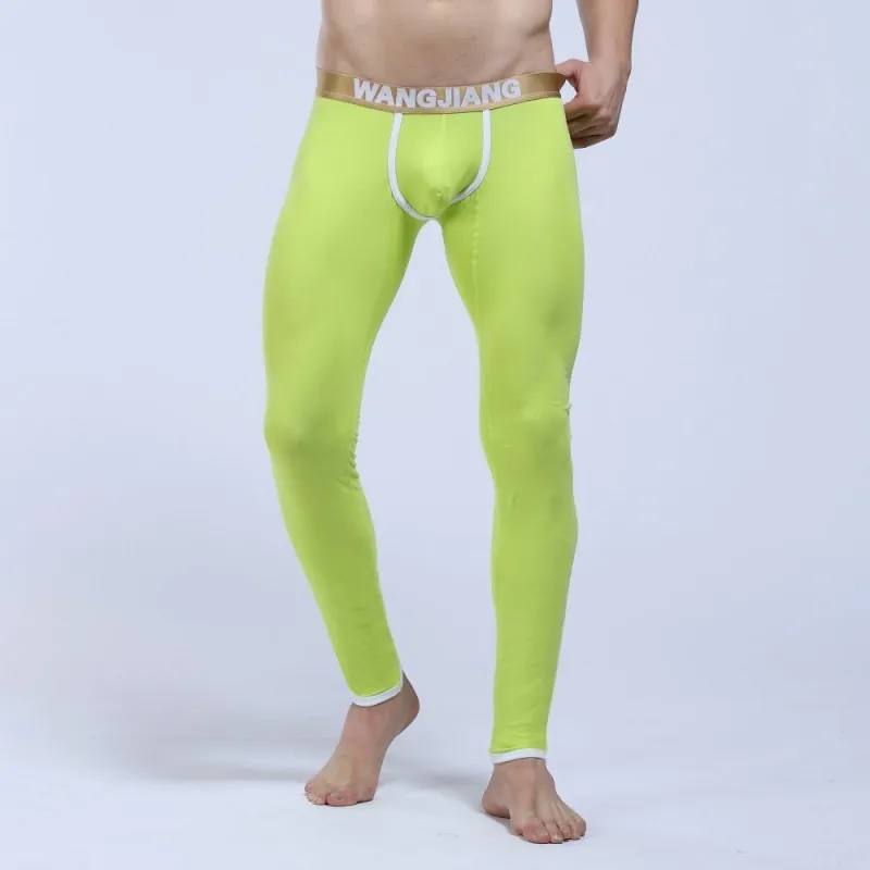 Light green Зимняя одежда, мужское длинное нижнее белье, термобелье, мужские Компрессионные Леггинсы, Ropa Interior Termica Hombre, термобелье - Цвет: Light green