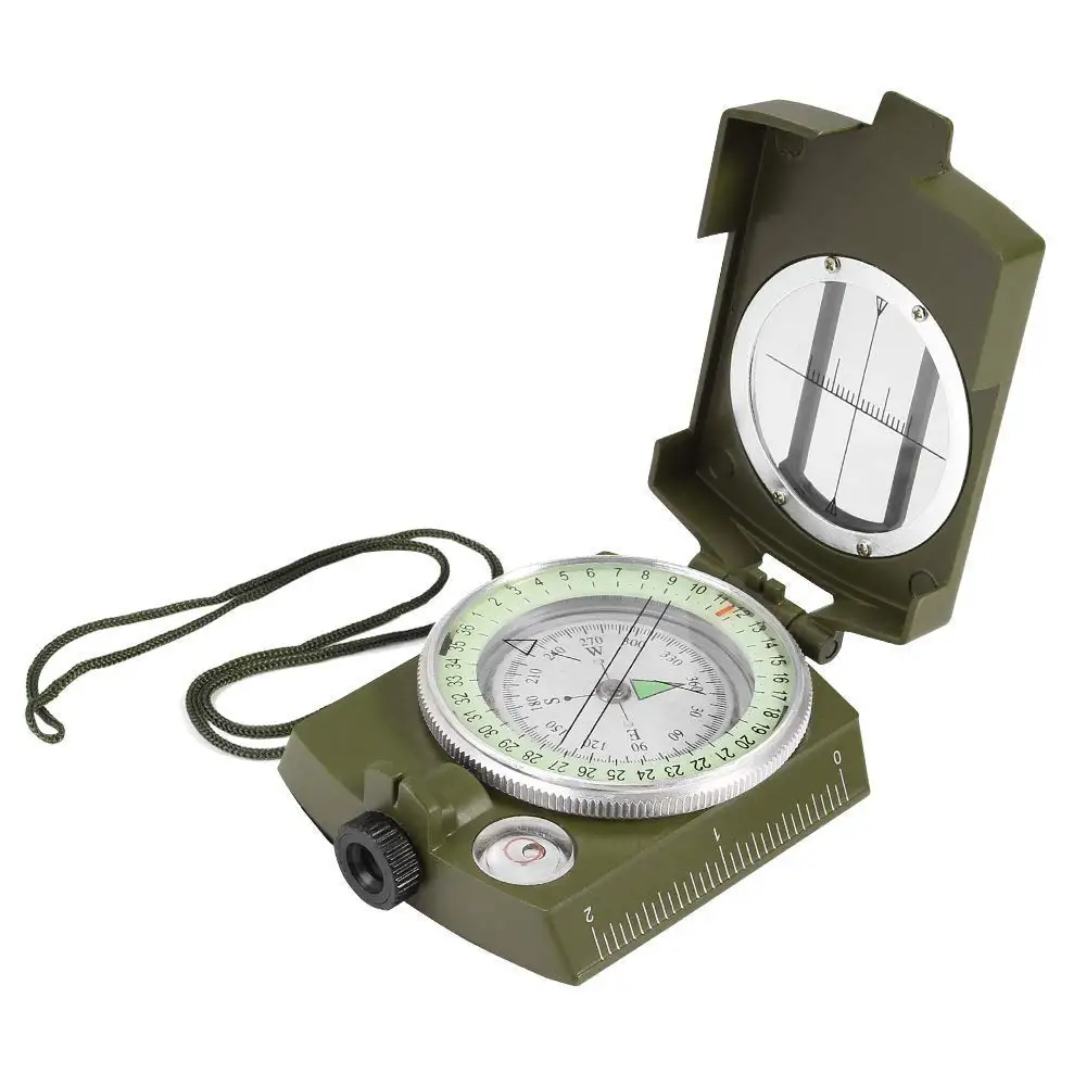 Army Green Открытый Водонепроницаемый Компас для выживания, аварийный световой компас, инструмент для походов, кемпинга, охоты, навигации, военного оборудования - Цвет: Army Green