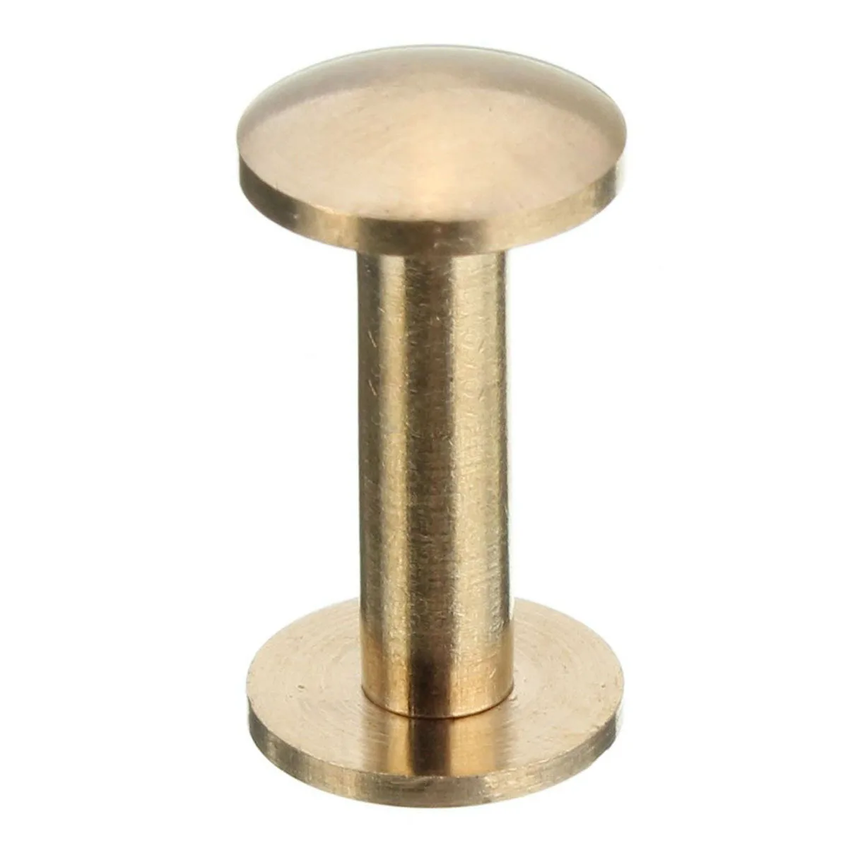 10x дуга твердая латунная кнопка винт гвоздь-шуруп Задняя Кожа заклепки ремень 15