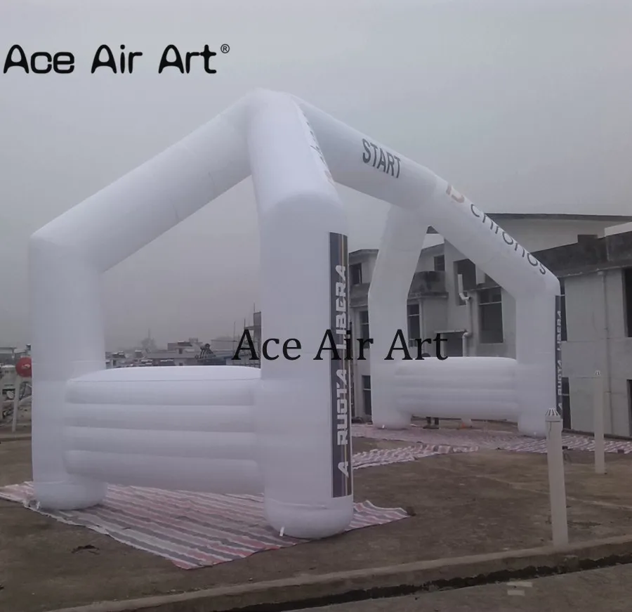 Huge 12 m inflatable start finish line entrance archways car race gate for Auto 4 LEGS free standing | Игрушки и хобби