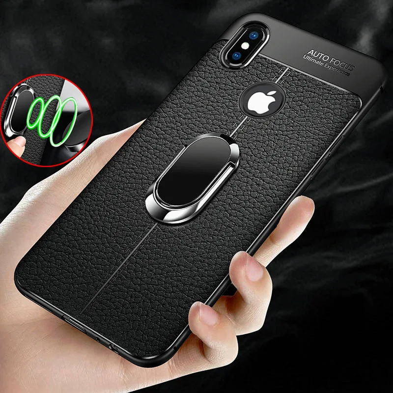 Soft Silicone Back cover for iPhone 11 X XR XS Max Pro With Magnetic Car Holder Case 7 8 6 6S Plus 5 5S SE phone |