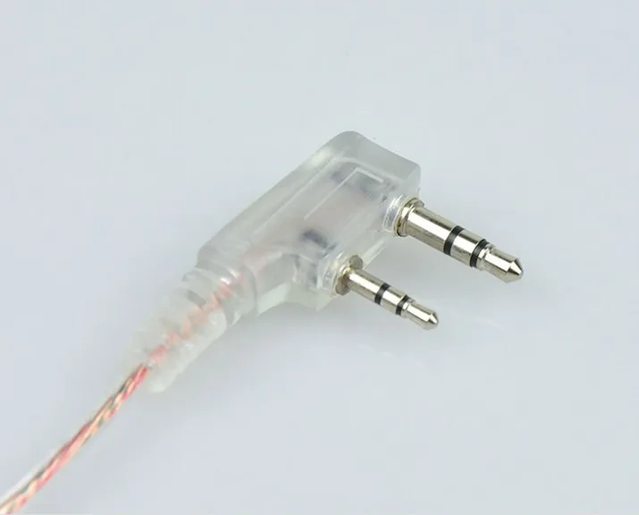 2x G Форма прозрачный крючком наушники Динамик гарнитуры для Kenwood Радио 2Pin tk 240 248 249
