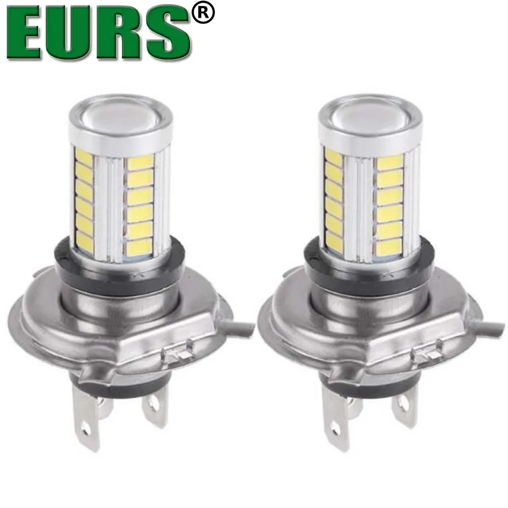 EURS мотоцикл автомобиль 6000 K H4 33SMD дневные ходовые огни ближнего света