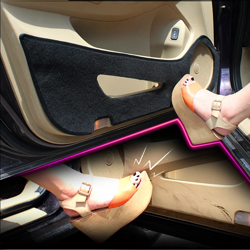 

TAIJS anti kick car door mat for HONDA SPIRIOR 2015-2018 4pcs/set Auto door Dust Protective cover for HONDA SPIRIOR