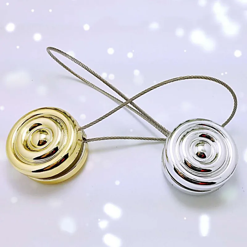 Горячие пряжки для занавесок золотой серебряный магнитный держатель Пряжки Tieback