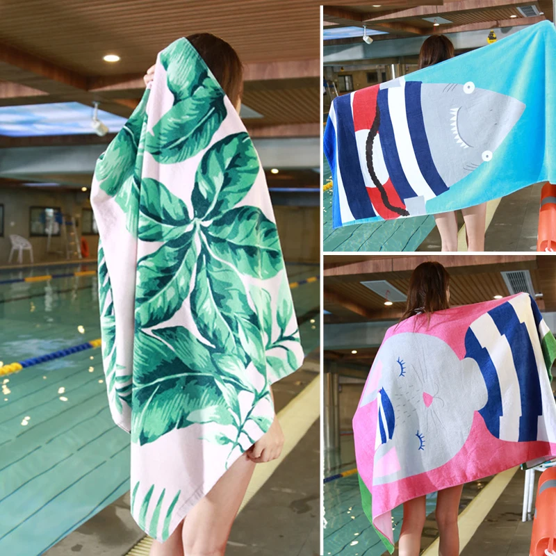 Новое пляжное полотенце в европейском и американском стиле с изображением