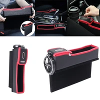auto car left driver seat waterproof leather catcher gap pocket storage box organizer automobile spare part accessories