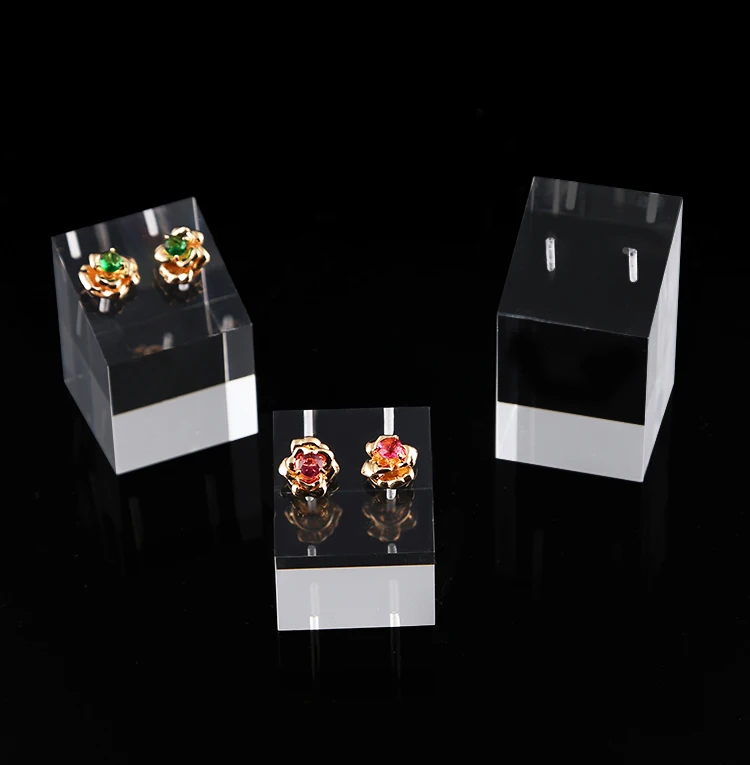 Новый модный прозрачный акриловый держатель для сережек стенд ювелирных изделий