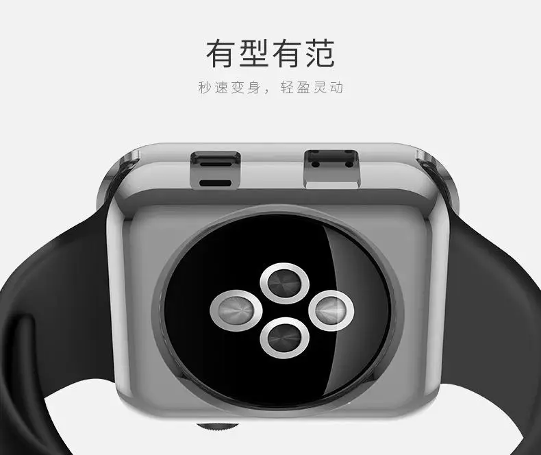 Высококачественный силиконовый защитный чехол для Apple watch 42 мм 38 спортивный